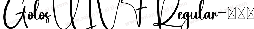 GolosUIVF Regular字体转换